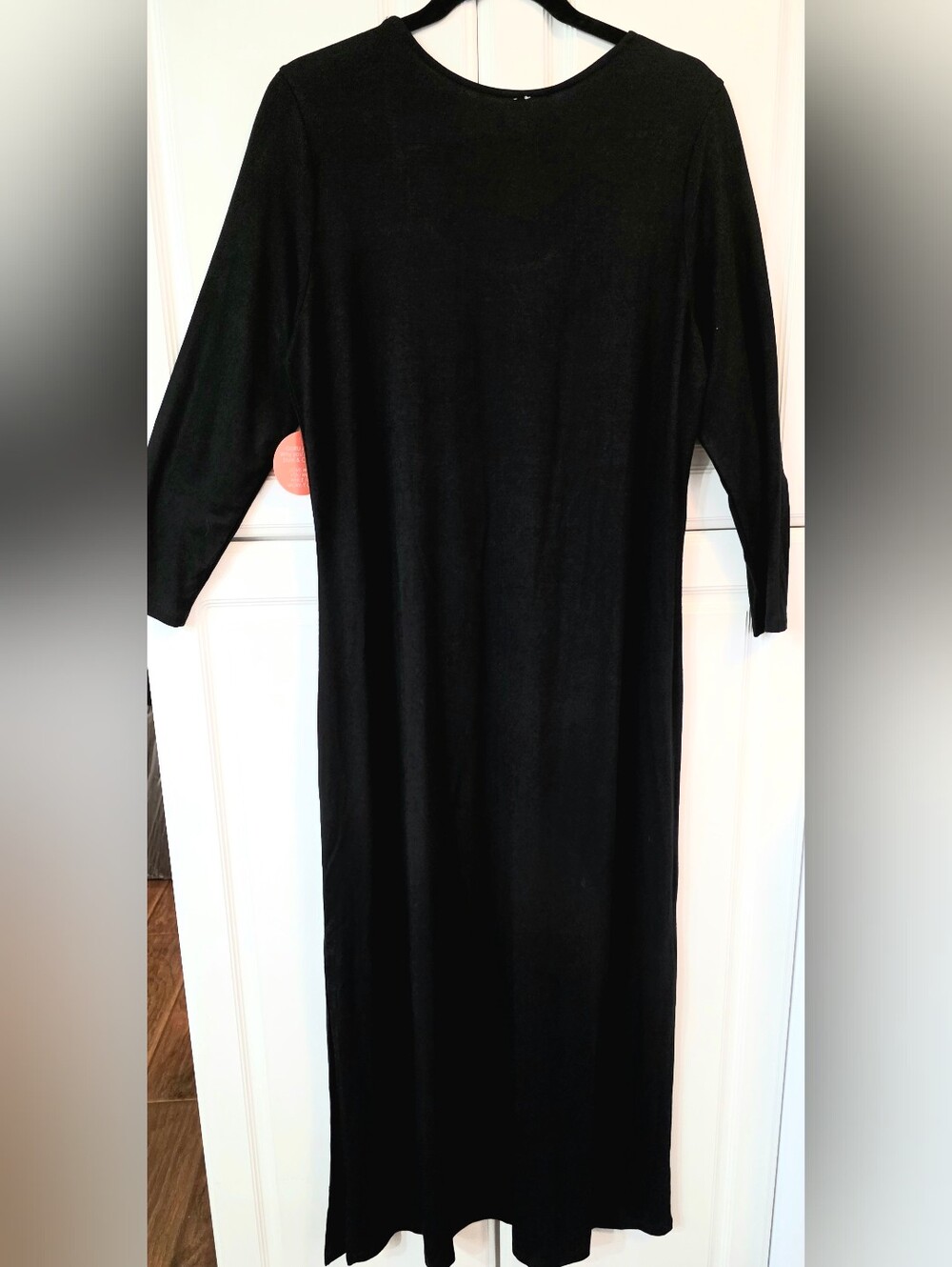 Guru Activewear Black Long Sleeve Maxi Dress Size Large- NWT